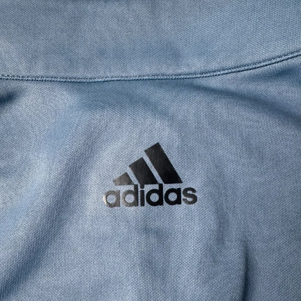 Adidas Men's Golf Quarter Zip Performance Pullover Blue Size‎ Large